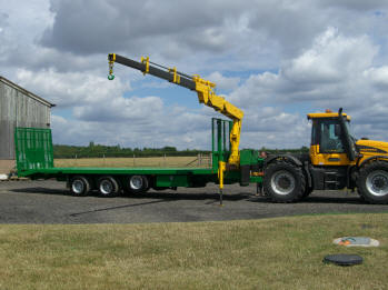 Low Loader and Crane